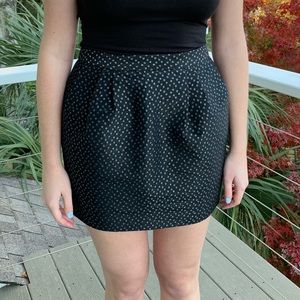 Jack Wills Black Holiday Snowflake Skirt